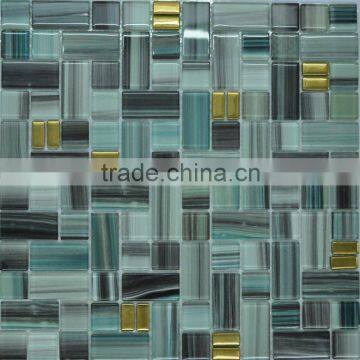 Outdoor Floor Strip Glass Crystal Mosaic Tile