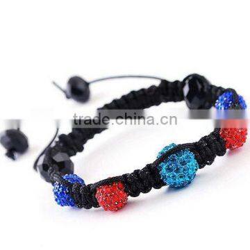 Fashion Crystal Pave Bead Shamballa Bracelets Tresor Paris Crystal Bracelet