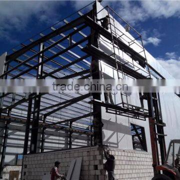 Workshop building steel structure and sandwich panel