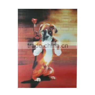 Modern style wall decoration painting of cute dog