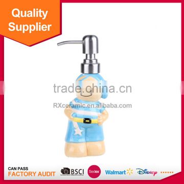 New design hotel cartoon ceramic perfume bath bottle