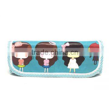 Cartoon Girls Printed Stationery Pencil Case Set