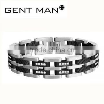 Hot sell sytle 361L Stainless Steel Mens Bracelet , health Titanium bracelet for wholesale