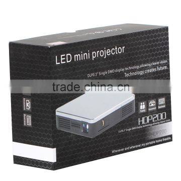 Digital Projector DLP Style Mini Projector With Built-in Battery Support Smartphone photo-2
