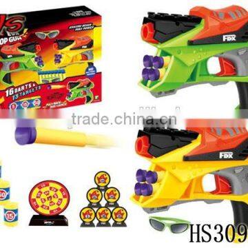 double cheaper shooter toy plastic soft ball gun