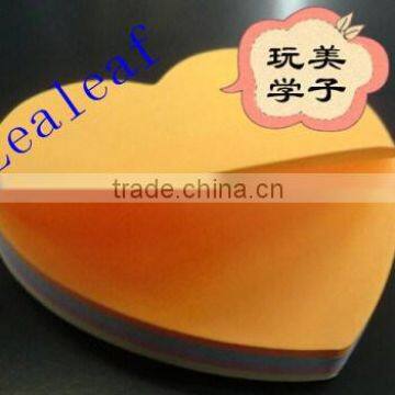 Multycolor Sticky Notes Heart Shaped Memo Pad Hot Selling Promotional Sticky Notes