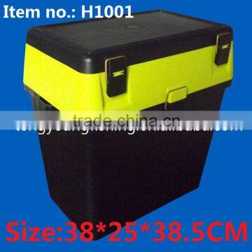 H1001 38*25*38.5CM Plastic Fishing Seat Box Transparent Tool Box photo-2