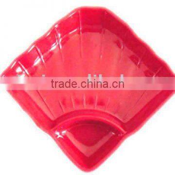 Fanshaped Melamine Plate