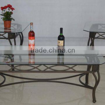 2015 new design metal tea/coffee tables 1+2 set