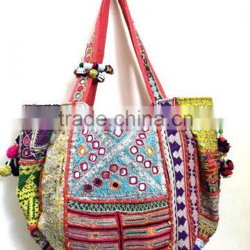 Authentic Gypsy Boho Mirror Work Sling Messenger Bag