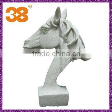 Famous modern white marble horse head sculpture