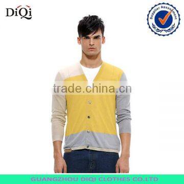 spring men's candy color cardigan sweater