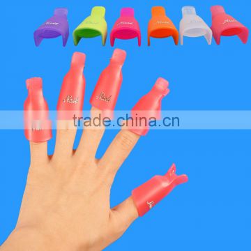 New 10PC Plastic Nail Art Soak Off Cap Clip UV Gel Polish Remover Wrap Tool