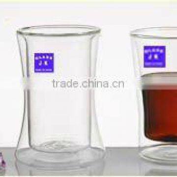 double wall glass drinking cup