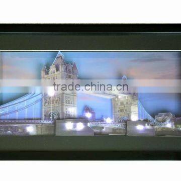 LED light wood photo frame for sale