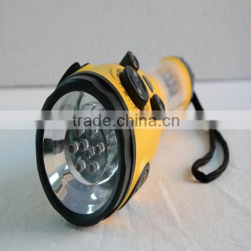 Rechargeable emergency led light radio portable dynamo two way emergency light