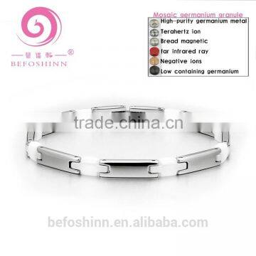 China Manufacturer Sport Titanium Bracelet Germanium Titanium Sports Energy Bracelet