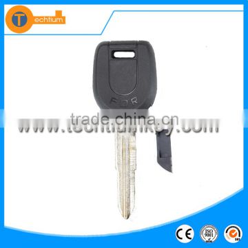 car key transponder key cover shell with left blade for mitsubishi Lancer outlander pajero 1200 colt