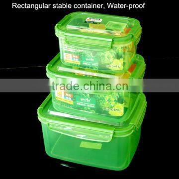 silicone co-injected Rectangular vacuum food container 2016