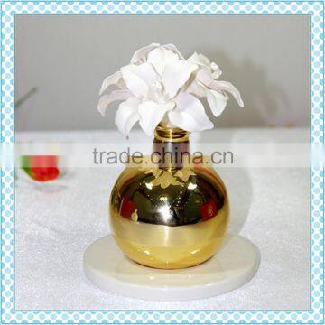 Golden electric plating scent ceramic aroma diffuser