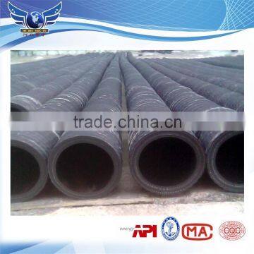 Flexible dredge rubber hose with flange end