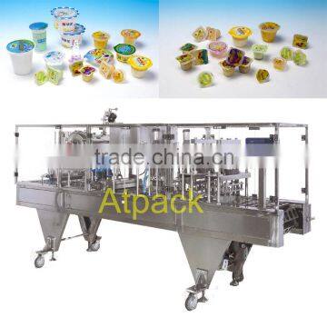 Automatic cup filling and sealing machine