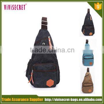 Wholesales men messenger bag canvas waist pack mens chest bags