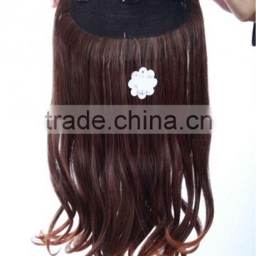 Black clips synthetic Hair weft