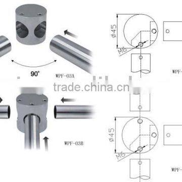 Tube connector/Toilet cubicle/washroom accessory