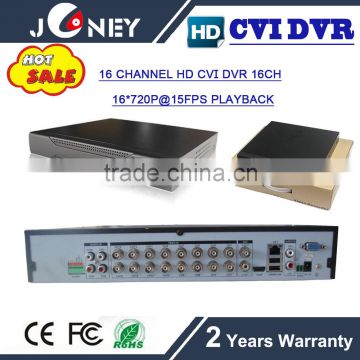 CVI Digital video recorder 720P hd cvi dvr 16 channel cvi camera input