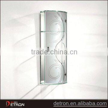 High fashion movable washroom glass cabinet