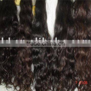 Natural Brown color Remy Human Hair-natural curly