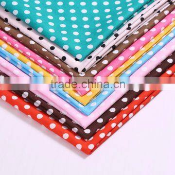 Wholesale super poly spandex satin dot printed Fabric/satin fabric/polyester fabric for cloth