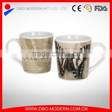 fine porcelain mug with beautiful decal