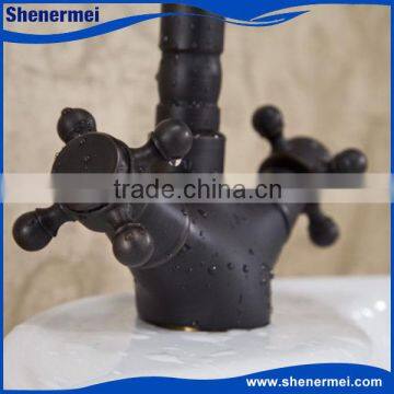 New Black Antique Brass Wash Hand Basin Tap