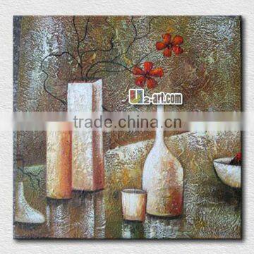 Canvas stretched oil painting wall hangings pictures for living room decoration