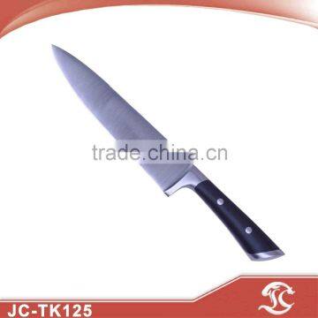 Double forged black color wood kitchen chef knife