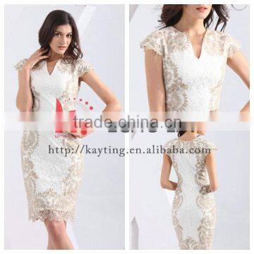Elegant Dress Cocktail Dresses Short White Color Elegant Knee Length Cocktail Dresses