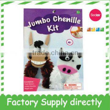 Jumbo Chenille Kit-Cow and Donkey, DIY animal products