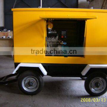 Trailer mounted gas generator