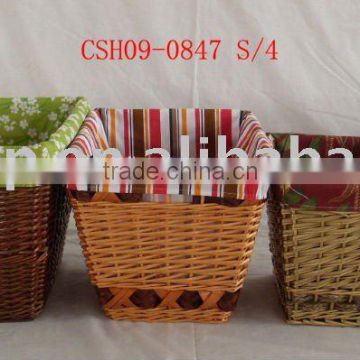 new style of willow storage basket