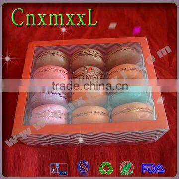 low price macaron clear plastic box