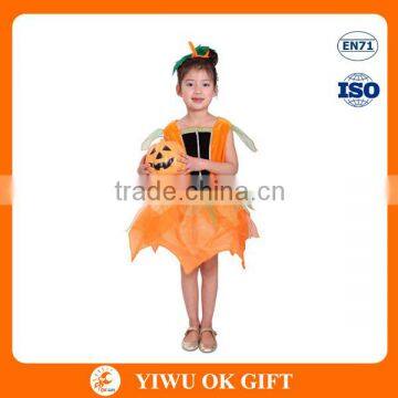 Halloween Pumpkin Costume Dress with Headband