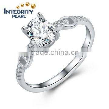 Simple design fashion 925 sterling silver jewelry ring