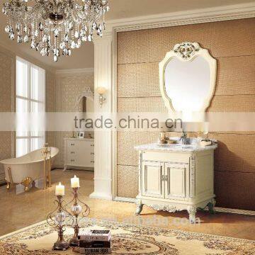 wholesale Beige yellow floor stand hotel bathroom cabinet WTS839