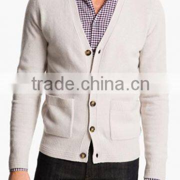 14WS806 cardigan men wool sweater