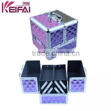 Women Fashion Portable Wholesale Professional ABS Empty Makeup Case With Drawers