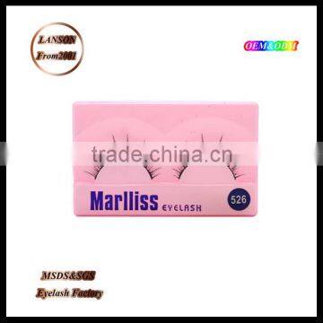 Best quality permanent false eyelashes/ Marlliss blink 526 strip lashes