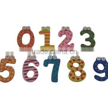 Wooden Lovely Shaped Fridge Magnet Sticker for Decoration in Home /children Learning Number Tool/kids School Promotion Items