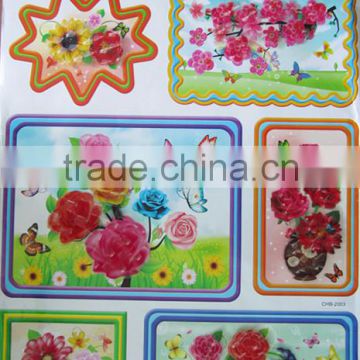 3D sticker art for room decoration